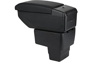 ZENVI Armrests Compatible with Mazda 2 Armrest 2015-2024 Center Console Organizer Box Double Layer Storage Space Can Used for elbow Support