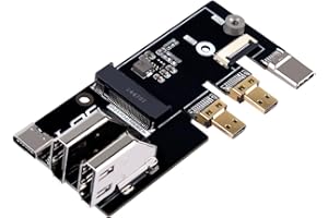 GeeekPi Micro HDMI to HDMI Multifunctional Adapter with PCIe 3.0x1 M.2 NVMe 2230/2242 for Raspberry Pi 5