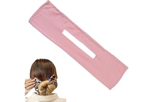 Traziewell Deft Hair Bun Maker Hair Bands Tool Magic Clip Hair Bun Fashion Flexible Twist Hairstyle Bun Tool Suitable for All Women with Long Hair Pink BS000121