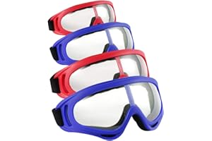 Locisne 4 Pack Safety Protection Glasses,Windproof Dustproof Protective Safety Goggles Flexible Eyewear Eye Glasses for Outdoor Sports CS Army Nerf Tactical Goggles Eye Protection
