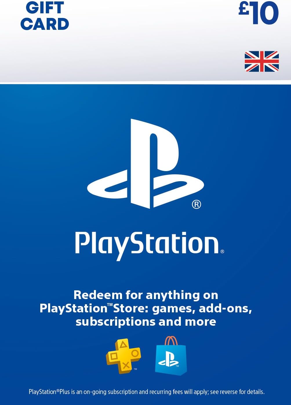 PlayStation Store Gift Card 10 GBP | PSN UK Account | PS5/PS4 Download Code