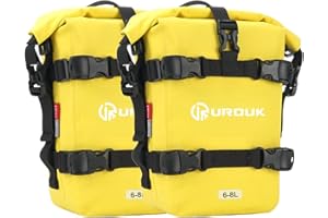 UROUK Bolsa Moto Impermeable Bolsa Lateral Parachoques para Moto Bolsa Deposito Motocicleta Bolsa Estanca Deposito