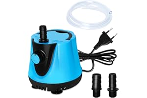 Bomba de Agua, 25W MAX 1500 L/H Bomba de Agua Sumergible, Bomba de Acuario, Bomba de Fuente, para Acuarios, Jardines, Fuentes, Estanques