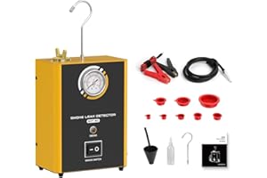 QPKING Detector de fugas de humo SDT60, máquina de niebla EVAP, detector de fugas de combustible, probador de fugas de vacío, tubo de coche, probador de fugas de goma EVAP, medidor de fugas para vehículos DC