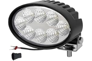Hooma 40W Faros de Trabajo LED Oval 12V/24V Foco Led para Tractor 3200lm Compatible con John Deere CAT (IP67 Impermeable)