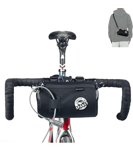 ULAC stuurtas fiets met schouderband fietstas waterdicht nylon 1.7L