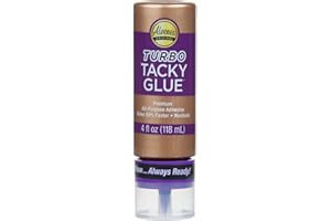 ALEENE'S Aleenes's Klej Always Ready Turbo Tacky 4 uncje, przezroczysty