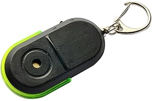 GHJKLDHA Localisateur de clés sans fil, porte-clés activé par sifflet, localisateur d'alarme anti-perte, traqueur d'objets sans fil multifonction pour clés, portefeuille, téléphone, lunettes, bagages et