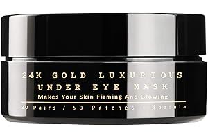 Götz bad ischl Patch Yeux 24K Gold Masque Yeux Collagène Acide Hyaluronique Hydrate et Anti-âge Patch Anti Cernes Réduit Poches Rides 60 Pcs
