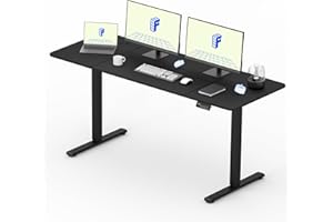 FLEXISPOT Scrivania elettrica in piedi 160 x 60 cm, altezza regolabile per casa e ufficio, nero