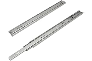 Ikodm 1 paio (2 pezzi) di guide per cassetti da 25 cm, estratti completi per cassetti, chiusura automatica, guida a sfera, portata 35 kg