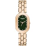 Carlton London Women Cecil Analog Watch, Oval Dial, Stainless Steel Strap, Quartz Movement, 30M Water Resistant, Casual Wear: 
