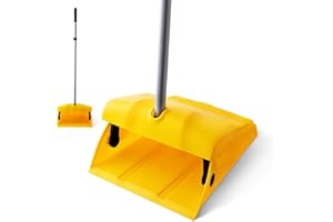 Yocada Kommerzielle Kehrschaufel mit winddichter Abdeckung, für den Innen- und Außenbereich, für Innenhof, Garage, Lobby, Einkaufszentrum, Marktboden, Zuhause, Küche, Zimmer, Büro, Tierhaare, Müll