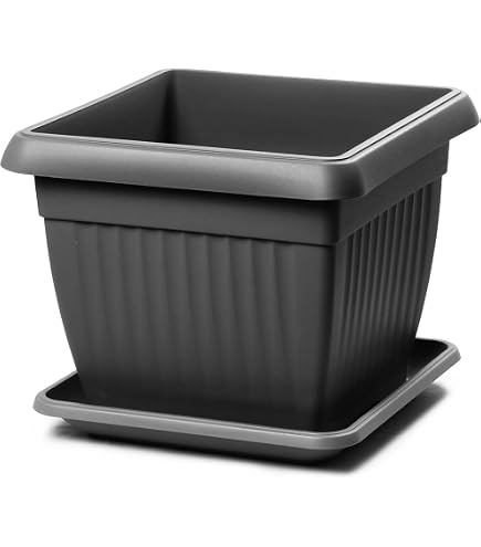 Pasquini & Bini Vaso IDRA Festonato 50x38H Made In Italy | Resina Colorata Per Giardino E Piante