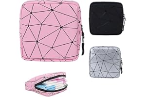 XUZOPIM 3 Pcs Sanitary Napkin Bags For Sanitary Napkins Porta Assorbenti Da Borsa Mini Women Sanitary Napkin Storage Bag With Zipper Pouch For Menstrual Swab
