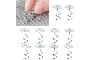 JIEDDEY Clear Heads Twist Pins,100 PCS Bed Skirt Pins Plastic Slip Cover Fasteners Pins for Upholstery Slipcovers Mattresses Bedskirts Headliner