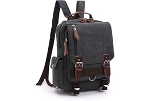 LOSMILE Mochila Hombres Mujer Lona Bolso de Bandolera La Bolsa de Mensajero Bolsa de Lona Bolsa de Hombro Messenger Bag BackPack.