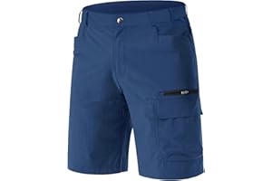 EKLENTSON Mens Shorts Quick Dry Cargo Shorts Lightweight Walking Hiking Shorts Zip Fishing Cycling Safari Pants with Multi Pockets