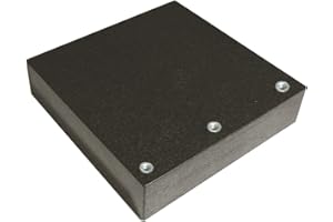 CNC QUALITÄT Placa de medición y control de granito, 150 x 150 mm, rosca M8.