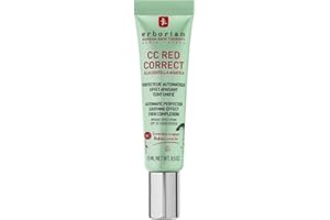 Erborian - Crème Teintée Anti-Rougeur CC Red Correct - Soin du Visage Perfecteur Automatique de Teint avec Correction Colorielle - Teint Unifié - SPF 25 - Cosmétique Coréen - 15ml