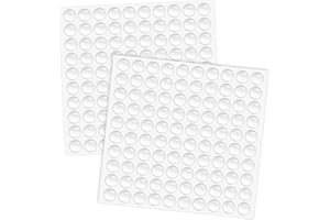 KILDOWS 200 Pièces Patin Silicone Transparent, Tampon de Porte Autocollant, Amortisseur Porte Placard, Tampon Caoutchouc Pieds, Butées de Protection Pieds en Caoutchouc pour Porte Meubles