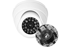 Fake Dome Camera 10×10×8 Dome Simulation Camera Dummy Fake Security Monitor Kamera med Ljus
