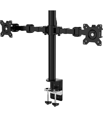 Dataflex Braccio per monitor VIEWLITE per 2 monitor nero