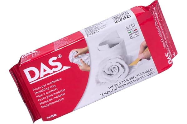 DAS pâte à modeler 500 g couleur blanc
