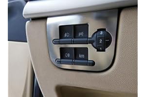 AUTOCOVR Copertura In Acciaio per Alfa_Romeo 159 & BRERA & SPIDER (939) - 1 Pezzo Regolatore altezza fari Targa Cornice Inox Metallo Spazzolato Interni Fatto Su Misura Decorazioni Tuning Accessori