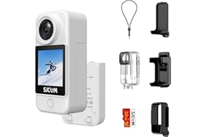 SJCAM C300 Caméra d'action de poche 4K30fps, écran tactile 1,33", caméra de sport, 2,4G/5G Dual WiFi 20 MP, caméra embarquée 6 axes EIS étanche 30 m/98 ft