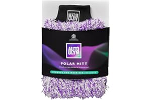 Autoglym Polar Car Wash Mitt with Storage and Washbag Included, Premium Fine Microfibre Strands, Scratch-Free Results