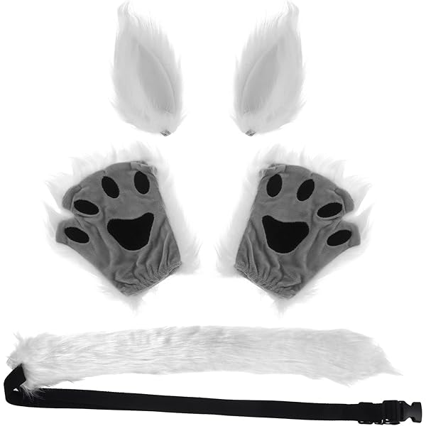 Costume Da Lupo Per Cosplay - Set Con Orecchie, Coda E Zampe Per Halloween E Feste A Tema - Foto 14