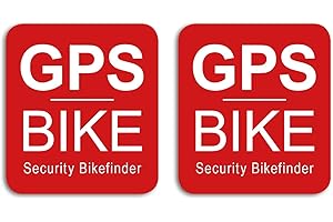 RITTER MEDIENDESIGN GPS Security Bike Finder Aufkleber 2 Stück für Fahrrad, E-Bike, Rennrad, Mountainbike, Citybike Sticker - Wetterfest, UV-Beständig