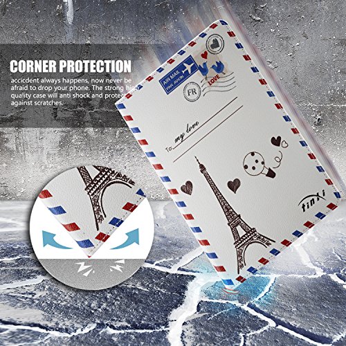tinxi® Kunstleder Tasche für Samsung Tab 3 7.0 Lite T110 T111 T113 T116 7 Zoll (17,78 cm) Tasche Leder PC Tablet Schutzhülle Hülle Etui Flipcase Cover Case mit Standfunktion Gummibänder Briefumschlag (NICHT FÜR Tab 3 7.0 T210 T211 geeignet) - 4