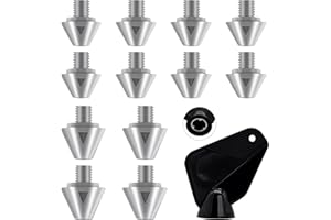 Artanchao Adidas Studs - Tacos de fútbol para adulto, unisex, de aluminio, 8 x 8 mm + 4 x 11 mm