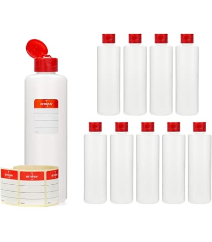 Octopus Bouteilles En Plastique 10 X 50 ML, Bouteilles En