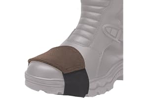 ‎MYCL TURELL Mycl Turell Schalthebel Schutz aus Leder - Motorrad Shifting Protector - Fußschalthebel Schoner - Schaltverstärkung - Schuhschutz - Universell Passend (Braun)