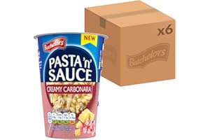 Batchelors Pasta 'n' Sauce Creamy Carbonara Ready Meal Pot, 65 g (Pack of 6)