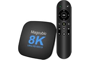 MAGCUBIC Android TV Box 13.0 4GB RAM 32 GB ROM ATV-Version TV Box 2023 Unterstützung für 8K und 6K 2.4G und 5.0G WiFi Smart TV Box mit RK3528 Chipsatz HDR10 BT5.0 USB 3.0 3D Ethernet und Sprachfernbedienung
