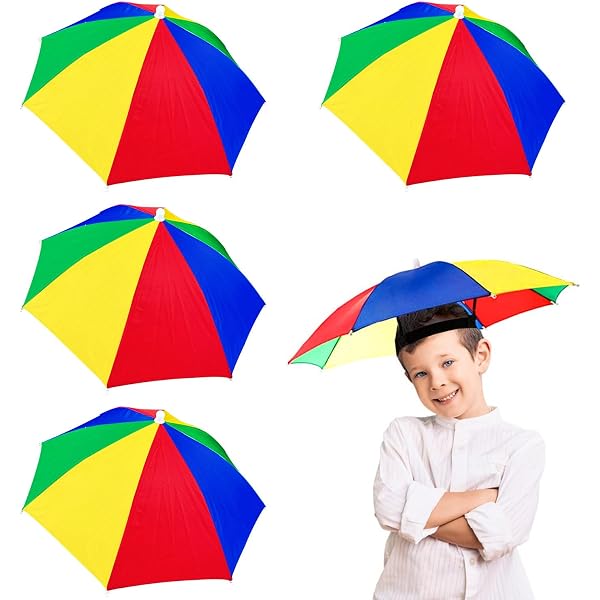 VGEBY - Chapeau de Parapluie d'Arc-en-Ciel Casquette Parasol Anti-UV VGEBY - Chapeau de Parapluie d'Arc-en-Ciel Casquette Parasol Anti-UV