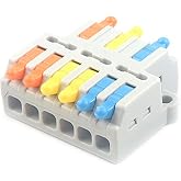 JOYELEC 8 Pieces D3-6 Electrical Connectors,3 Input and 6 Output,Suitable for 0.08-2.5(4.0) mm&sup2;cables,250V,32A,Compact Cable