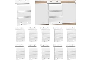 Zonon 10 Pack Slat Wall Metal Plate Mount Backplate Mounting Adapter Stainless Steel Slatwall Bracket Slatwall DIY Accessories Custom Tool Hangers for Shops Garages Home