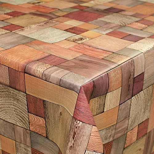 Wachstuch Wachstischdecke Tischdecke Wachstuchtischdecke Holzmuster Holz 100 x 140cm