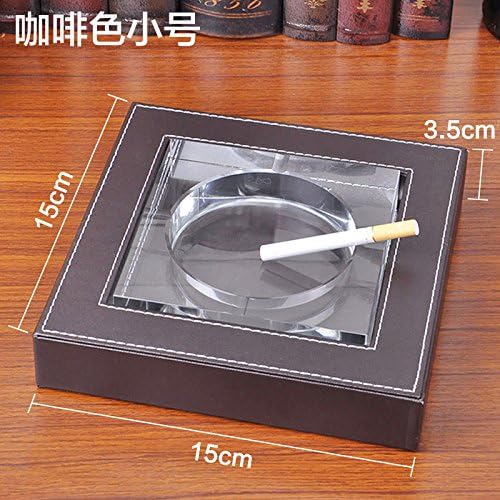 SHULING Ashtray Creative Crystal Collection Ashtray, Black Crocodile Tattoo Small Ashtray for Living Room Bar Household items