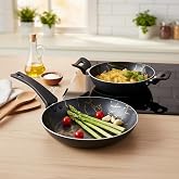 Papilla Desert Eco 2'li Kahvaltı Seti - İzmir Desenli 20 cm Sahan ve 24 cm Tava Yanmaz Yapışmaz Takım