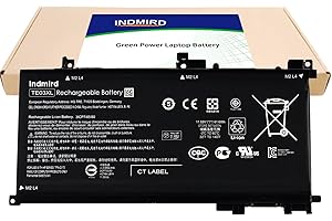 Indmird TE03XL Batterie pour HP Pavilion 15 Omen 15-BC000 15-BC015TX BC400NA BC006NA BC411TX BC406TX BC407TX BC408TX 15-AX033DX AX009NA TPN-Q173