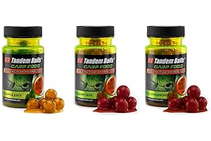 Tandem Baits Carp Food Mini Boosted Hookers, D'appâts pour carpes, Pêche de la Carpe, Peche, Pop-Ups, Bouillette Carpe, Professionnel Accessoires de Pêche Carpe 12mm 50g