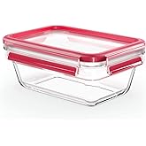 Tefal Masterseal Fresh Taze Kavanoz, Dikd&ouml;rtgen, 0,85 l, Gıdaları Saklamak i&ccedil;in, İstiflenebilir, Fırın ve Dondurucu i&ccedil;in N104