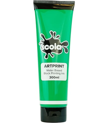 SCOLA ARTPRINT 300ml BOTTLES LINO BLOCK PRINTING ROLLER MIXABLE INK
