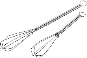 Westmark 2 Mini Varillas batidoras, Acero inoxidable 18/8, 15 y 20 cm de longitud, Plata, 12472270